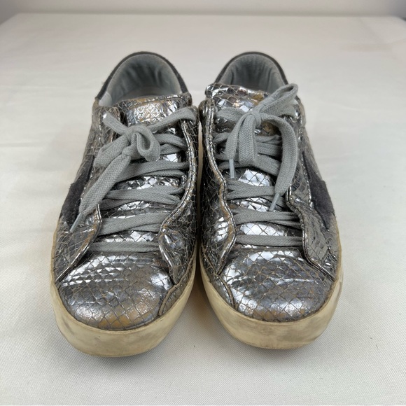 GOLDEN GOOSE Leather Animal Print Sneakers, Size 37 EU - Picture 2 of 15